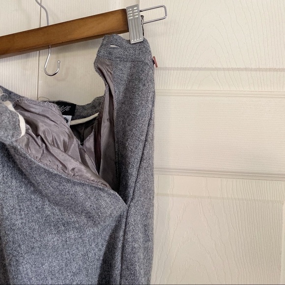 Vintage Radcliffe Gray Midi Length Wool Skirt - Picture 8 of 9